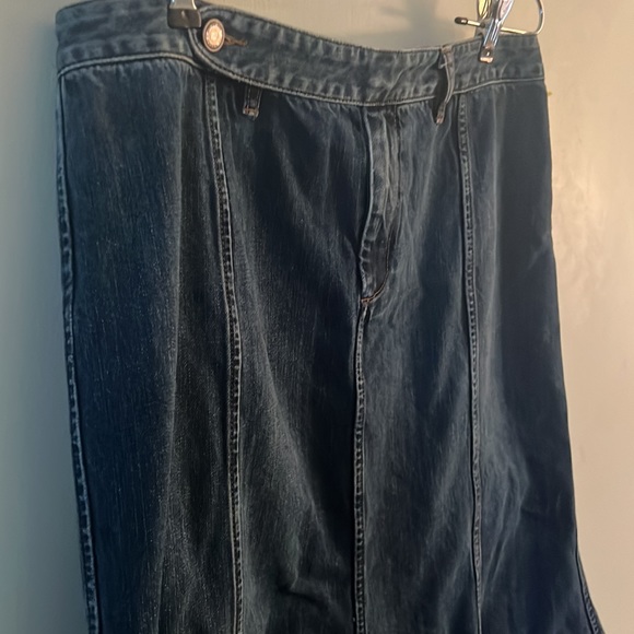 Lauren Jeans Co. Ralph Lauren Sz 10 Tulip Bottom   Boho Denim 100% Cotten - Picture 5 of 7